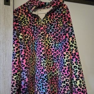 Colorful Leopard Print Women's Jacket